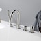 Kibi Circular Deck Mounted Bathtub Faucet with Hand Shower, Brushed Nickle KTF3101BN - alternate 5